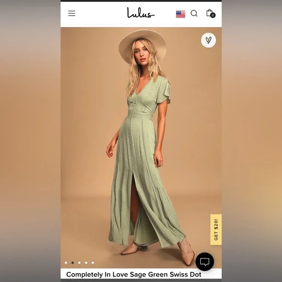 green emerald velvet dress Yolanda Long Sleeve Maxi Dress - Sage Green Floral main image 0